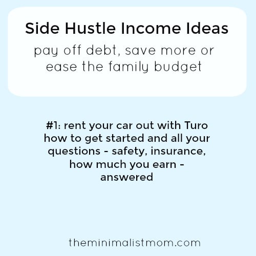 Side Hustle Income Idea Rent Your Car Out With Turo